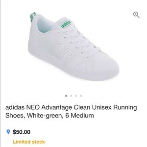 BRAND NEW Adidas White/Green Neo